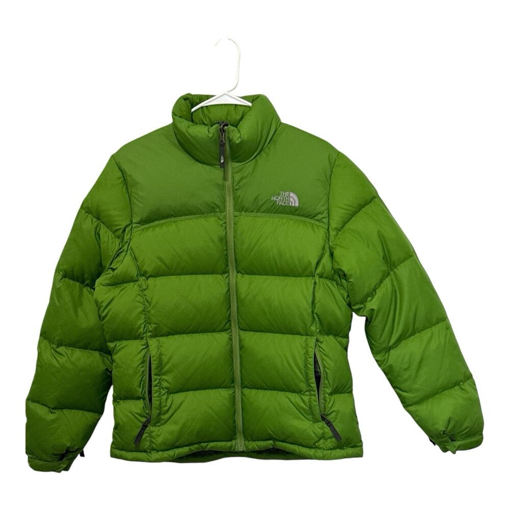 The North Face Nuptse 700 Down Puffer Jacket Men's L Green Vintage Read Desc